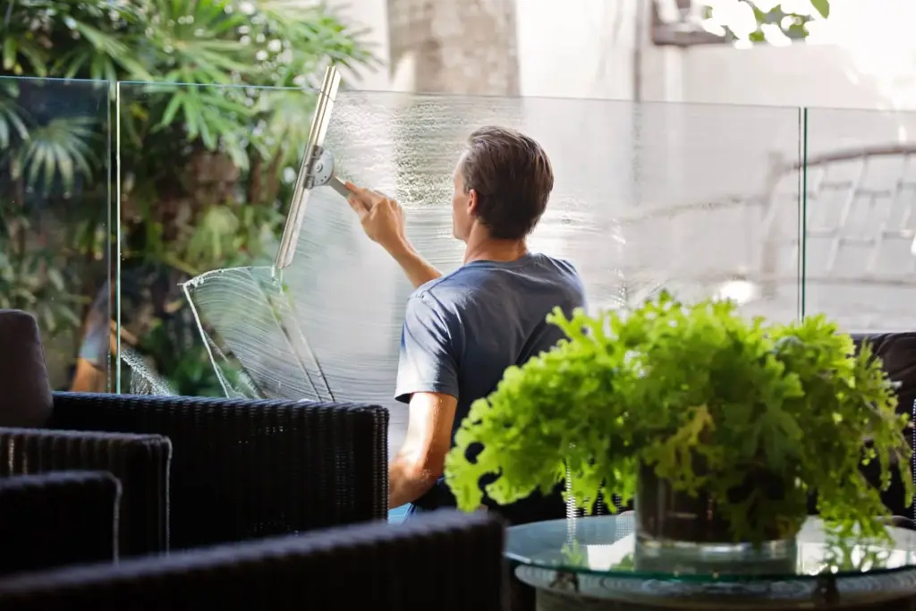 balcony cleaning and outdoor areas